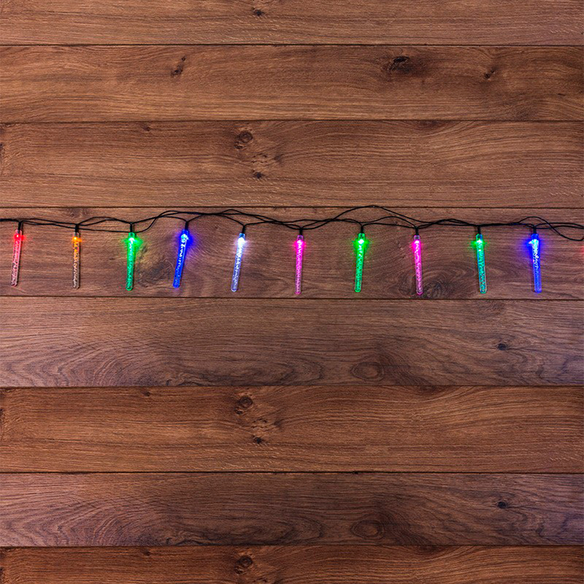Электрогирлянда "палочки с пузырьками" 2 м, 20 разноцв. палочек (1/60) "neon-night" 303-037