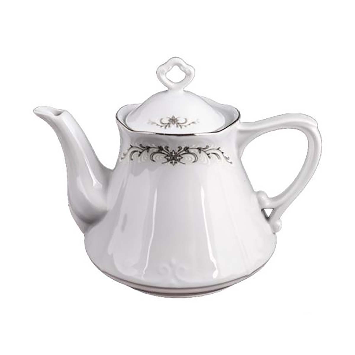 Чайник "kamelia" серый орнамент 1100 мл (1/6) "cmielow" ok05660-omaz2303