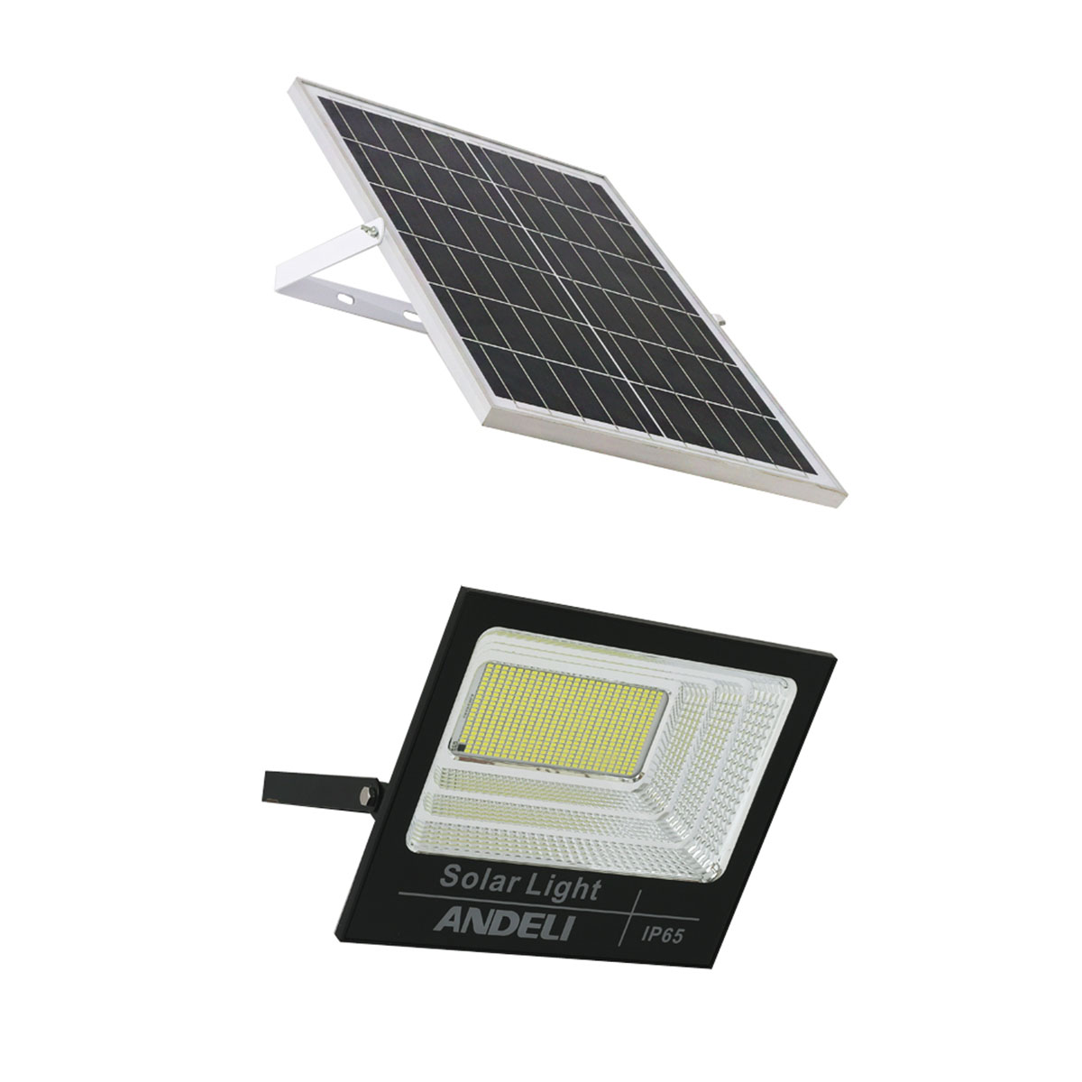 Прожектор светодиодный "классик" adl-f002-12w 100 вт на солнеч. батарее (1) "andeli"