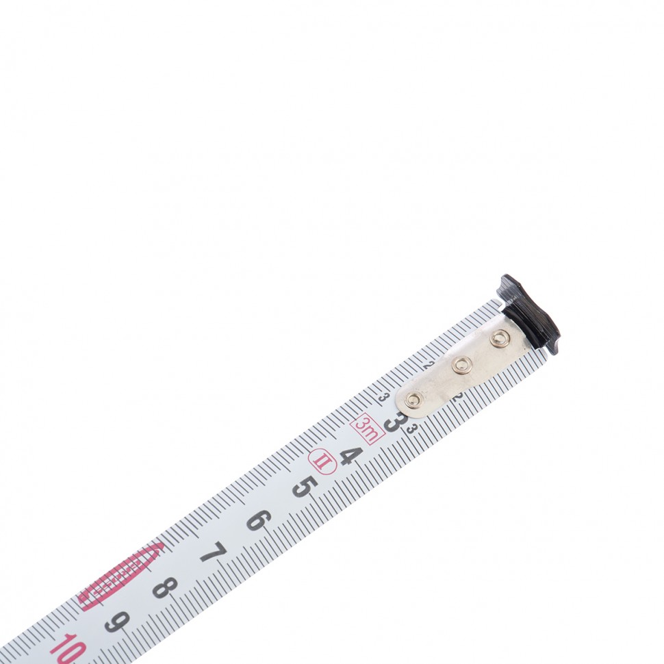 Рулетка "Doppelhaken", 3 м x 16 мм, односторонний зацеп, Нейлон, двусторонняя шкала, автоматическая фиксация Gross (31122)