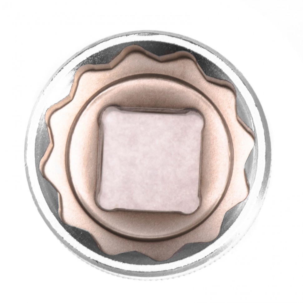 Головка торцевая, 27 мм, двенадцатигранная, CrV, под квадрат 1/2, хромированная Stels (13671)