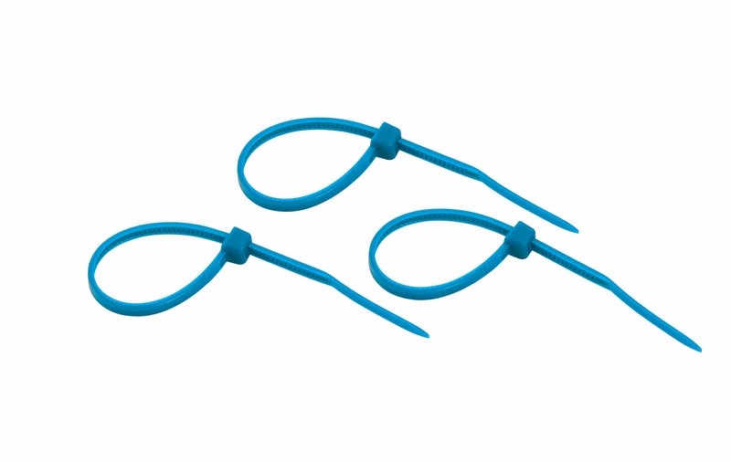Хомуты нейлон 2,5 х 100 мм (набор 25 шт.), синие (1/10/1400) "rexant" 07-0105-25