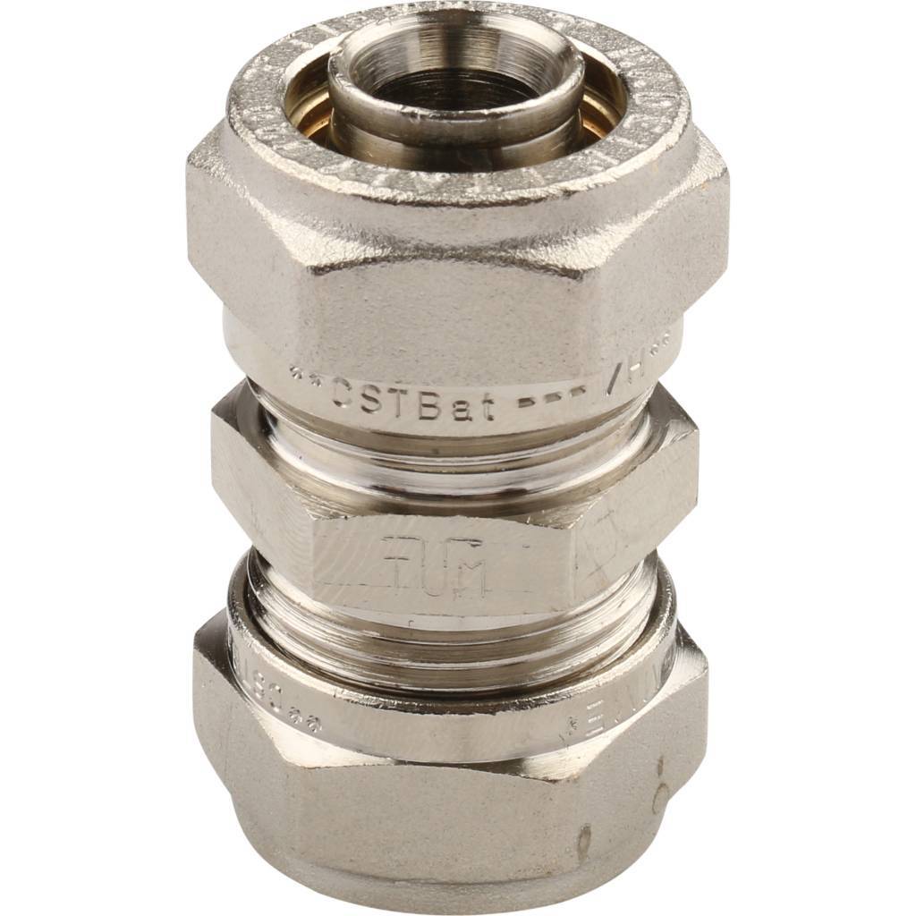 Муфта 20 х 20 под обжим TIEMME для металлопластиковых труб