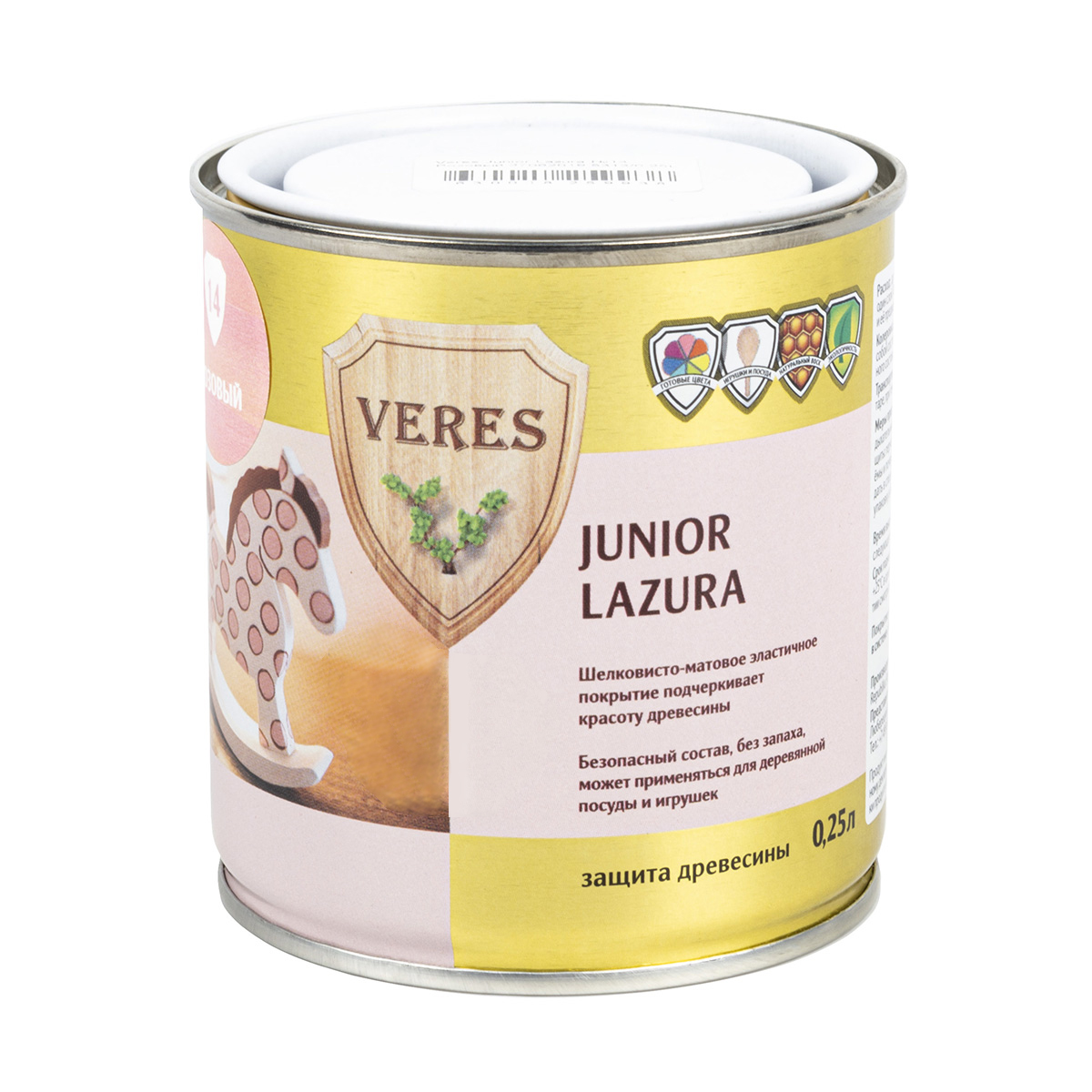 Верес джуниор №14 розовый 0,25 л (1/6) "veres"