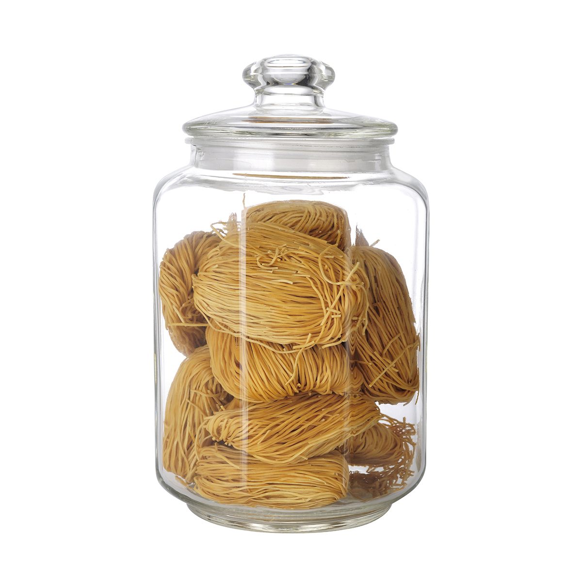 Банка для сыпучих продуктов "lattina" 3 л с крышкой, стекло (1/12) "mallony"