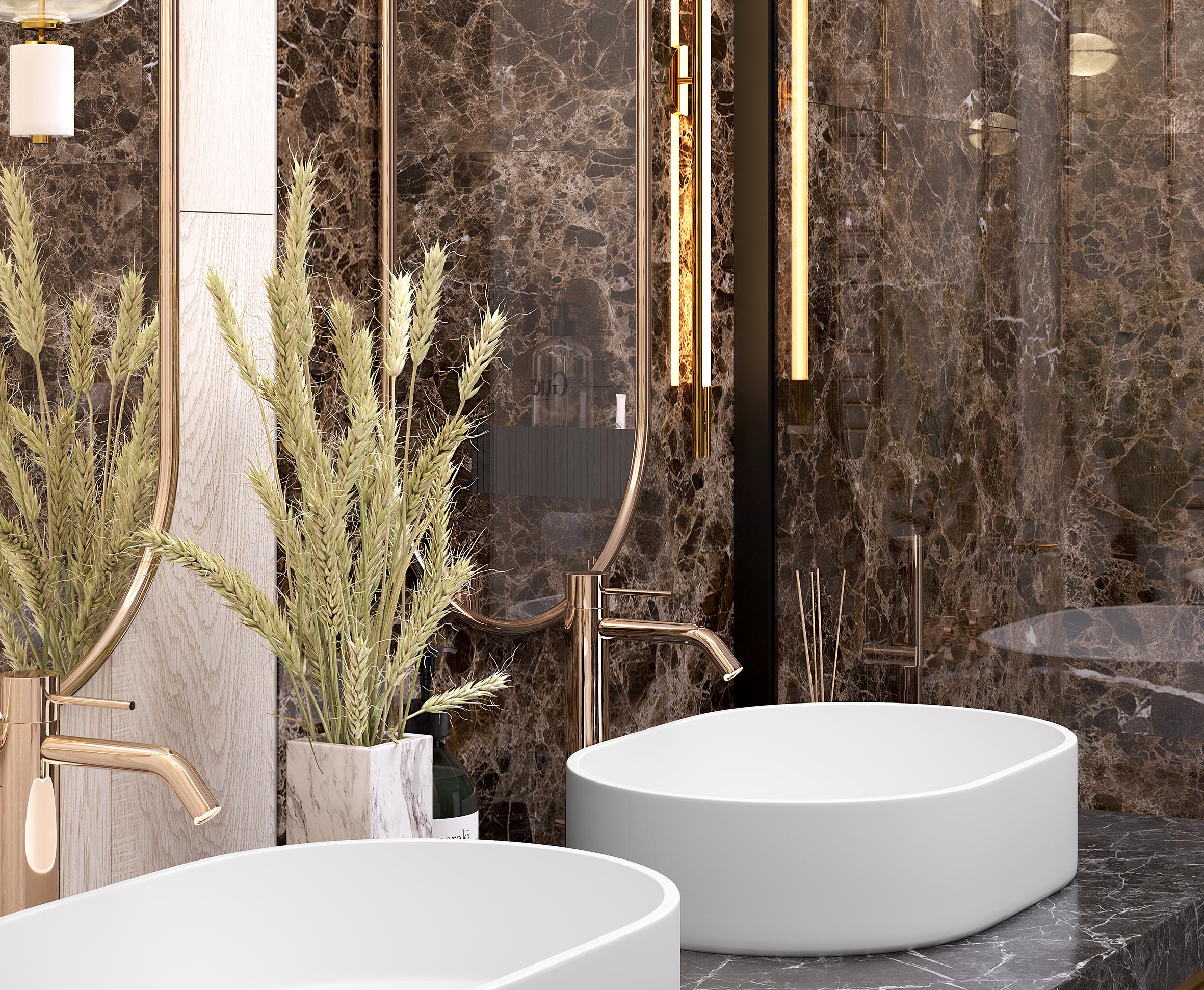 Emperador brown керамогранит полированный 60x120