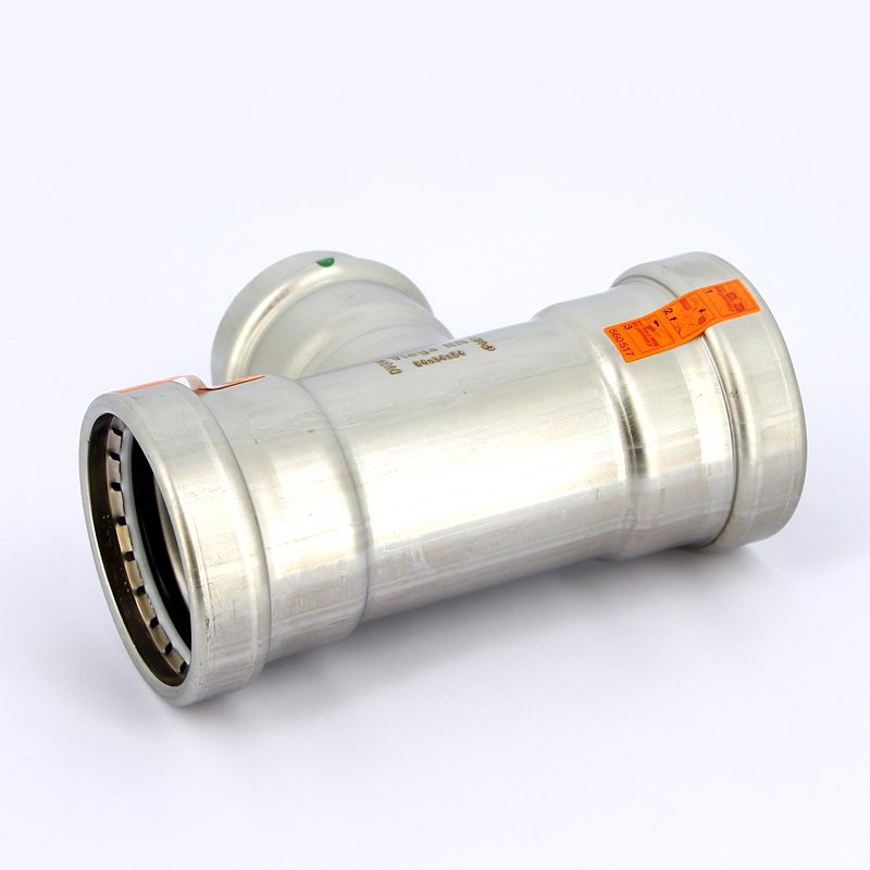 Тройник пресс 64x54x64 нержавеющая сталь Sanpress Inox VIEGA