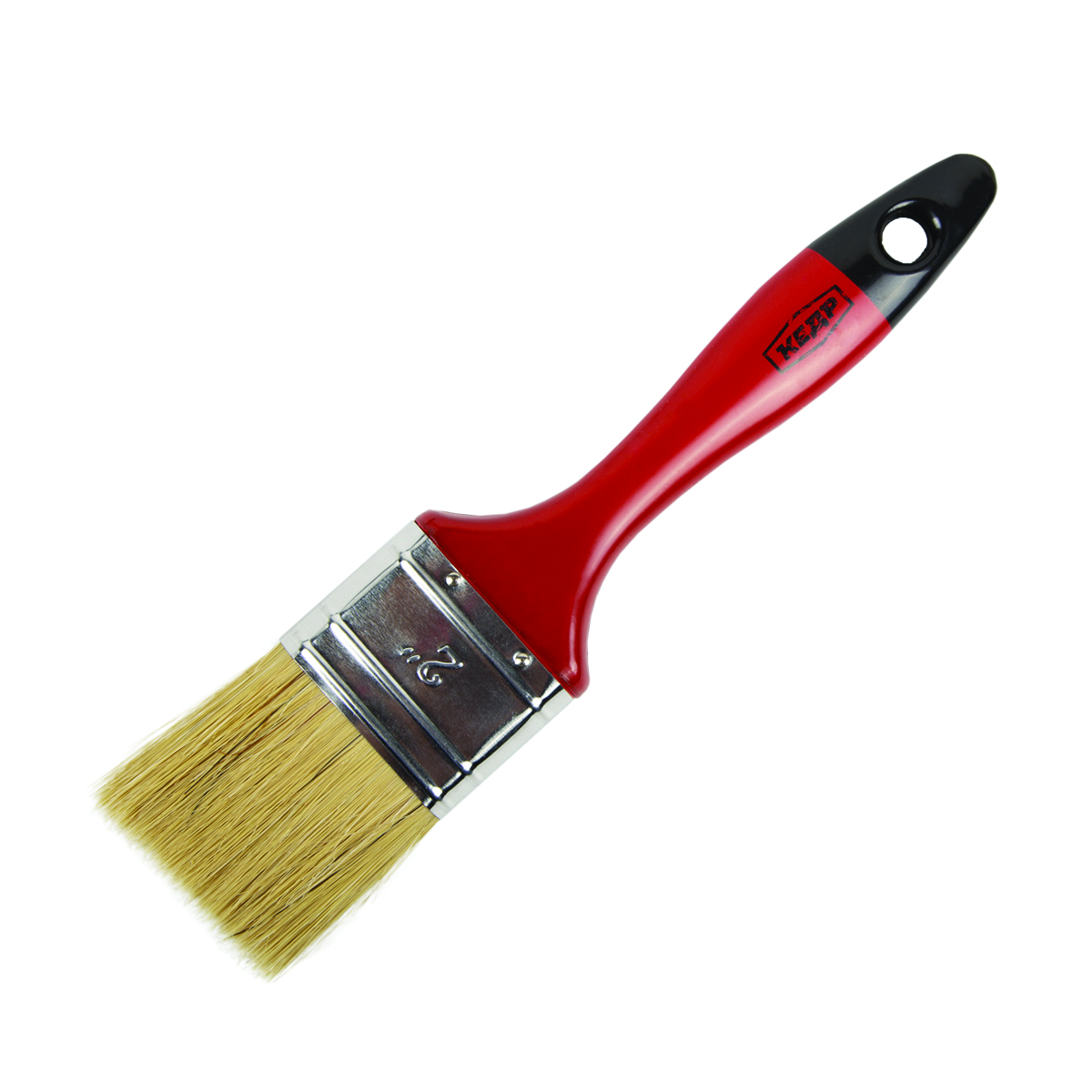 Кисть плоская "профи" №2 /50 мм  (12/240) натур.щетина, пласт.ручка "кедр"  008-5120