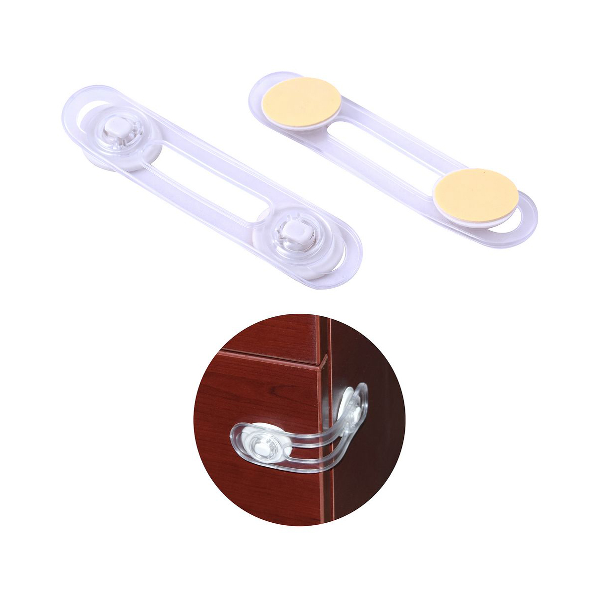 Фиксатор для дверей/ящиков самокл. 14 см, упак. 2 шт. (1/12/144) "мультидом" ms45-25