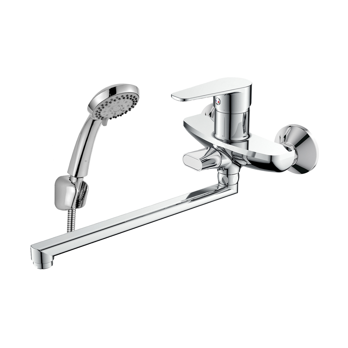 Смеситель для ванн dr72043 поворотн. излив 350 мм (1/12) "decoroom"