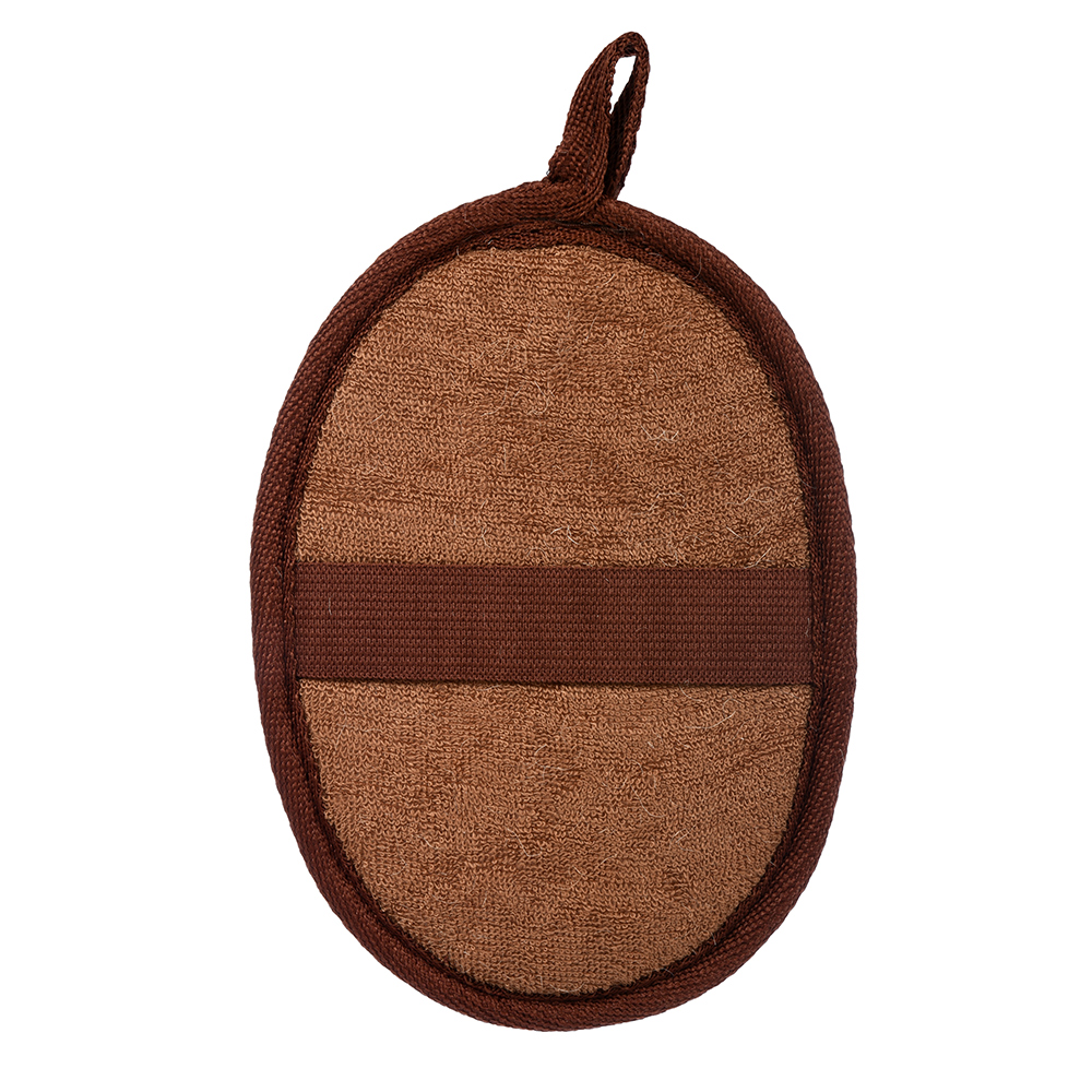 Мочалка из рами овальная 11*16 см (1/30) "банные штучки" 40361