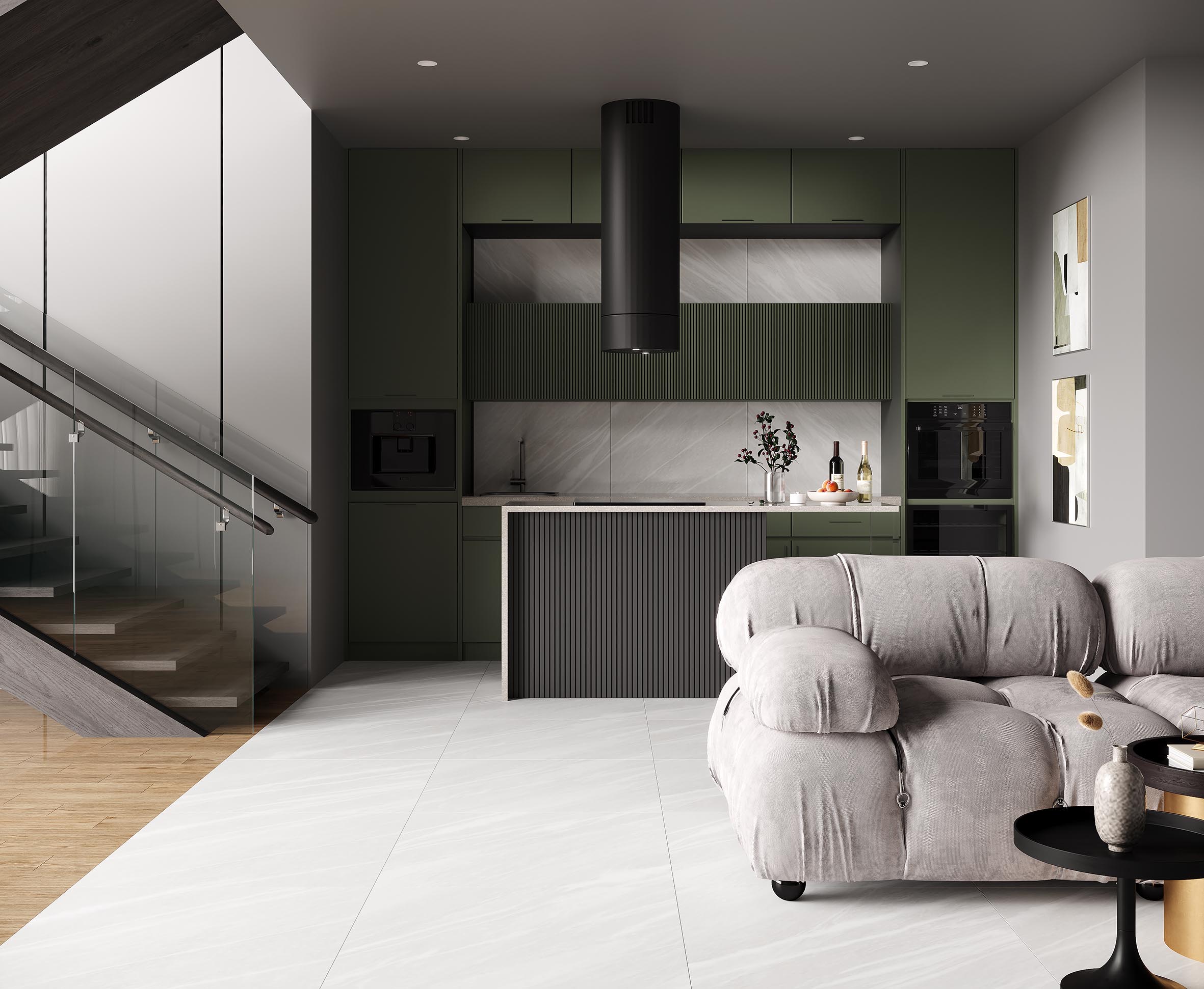 Casino silver керамогранит светло-серый лаппатированный 80x80