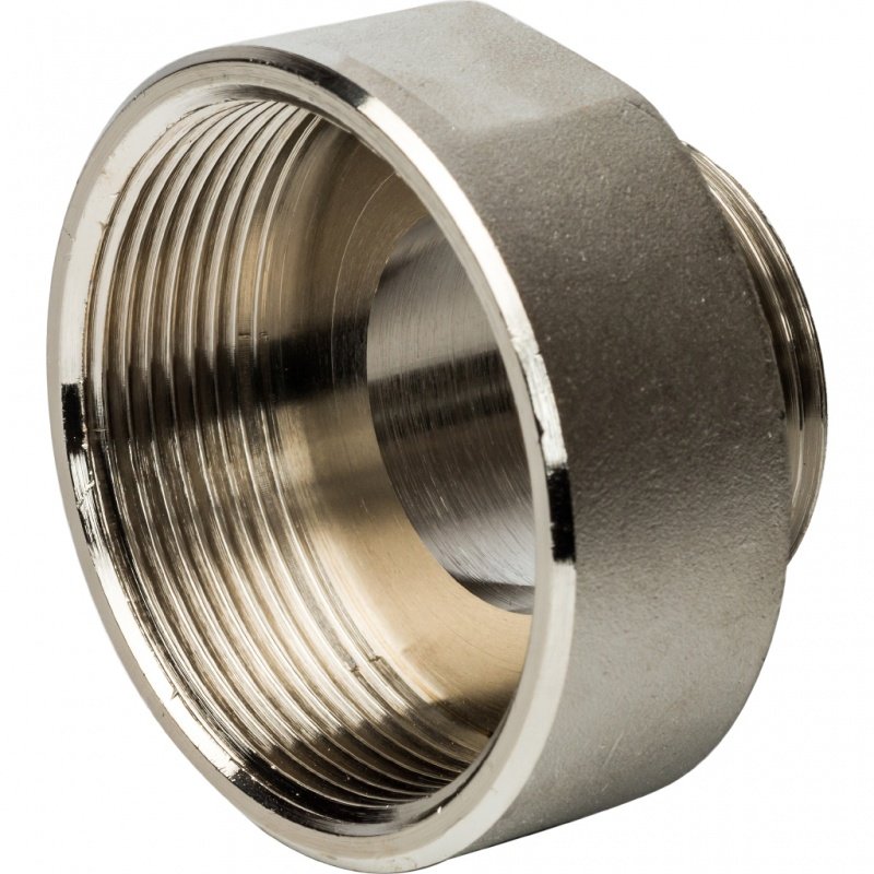 Переходник редукционный ВН 2" x 1"1/4 никель STOUT