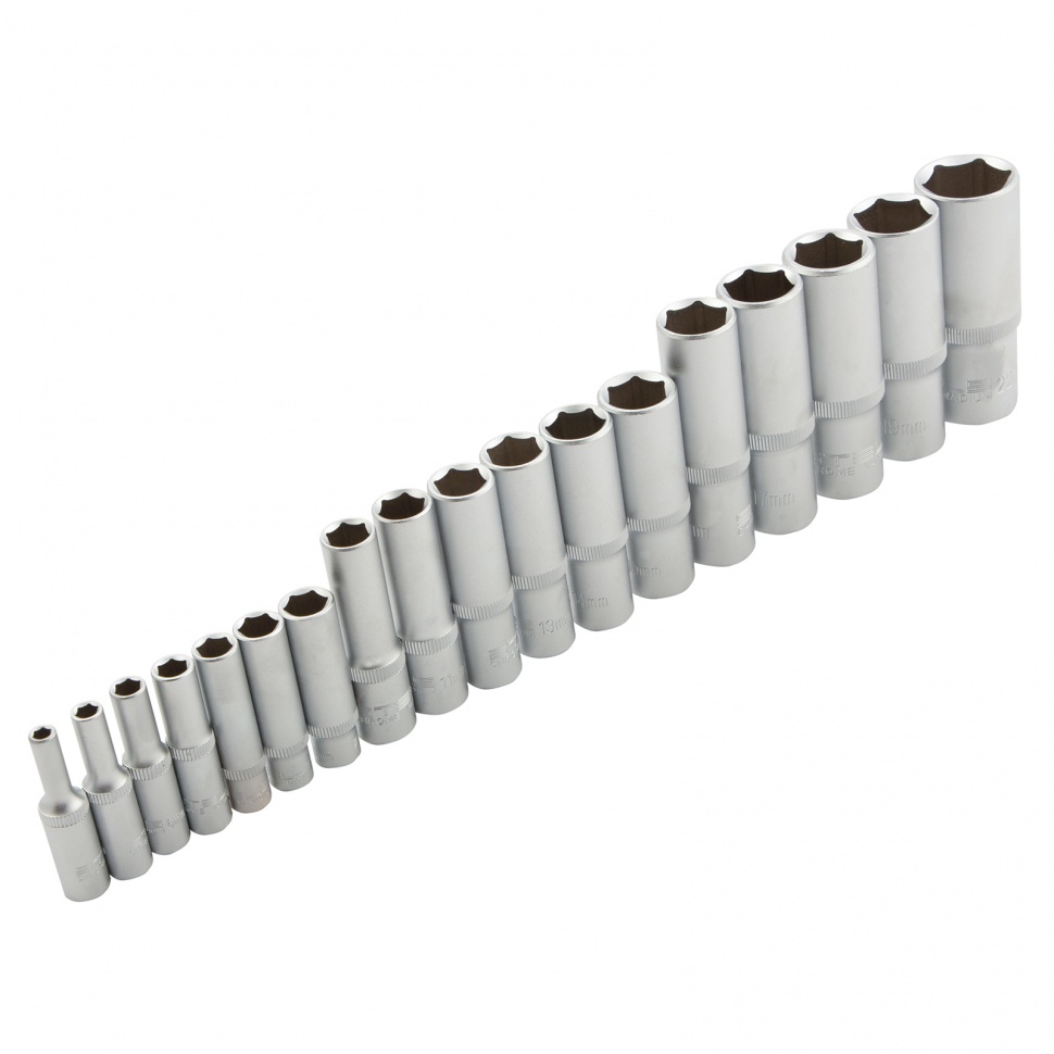 Набор инструмента, 1/4, 3/8, 1/2, Cr-V, S2, усиленный кейс, 216 предметов Stels (14115)