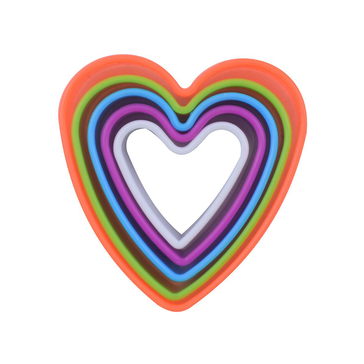 Формы кулинарные пласт. "сердце" набор 5 шт. (1/12/144) "мультидом" ms8-87