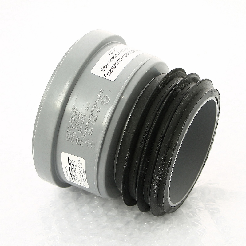 Вставная муфта 110 мм канализационная OSTENDORF ремонтная с манжетой