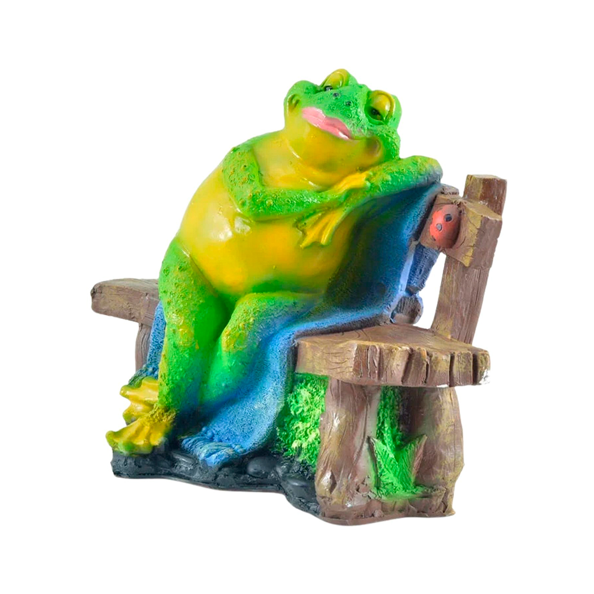 Фигурка садовая "лягушка-толстушка на лавке" (1/6) "сказка" jng178