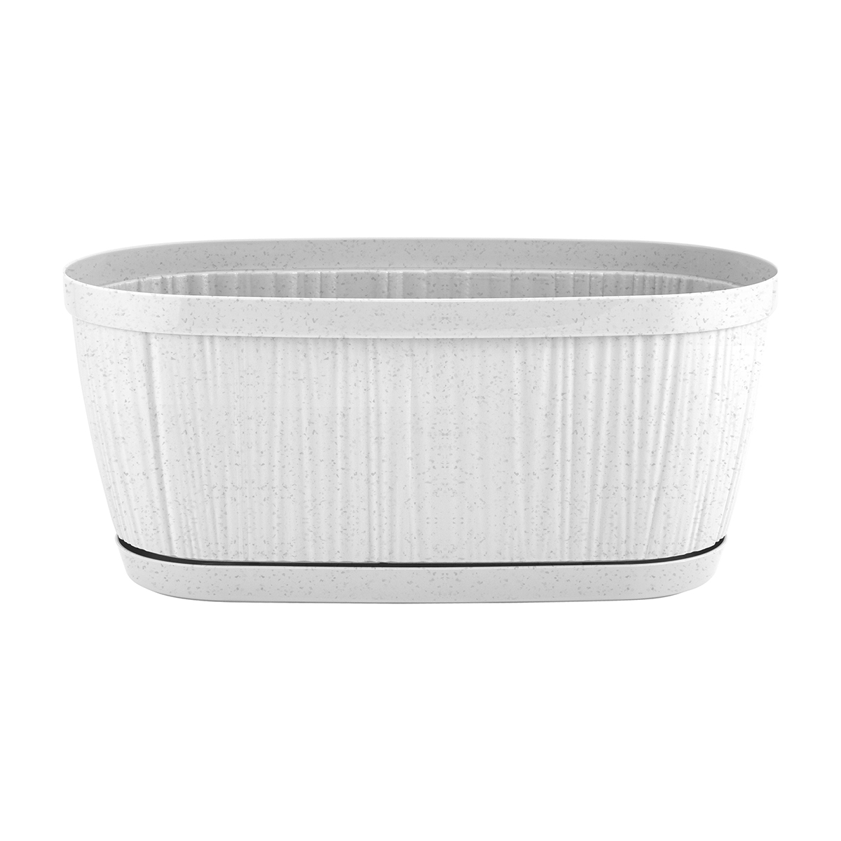 Ящик балконный с поддоном "barcelona" 27,5 см мраморный (1/18) "ingreen" ig6233мр-а1