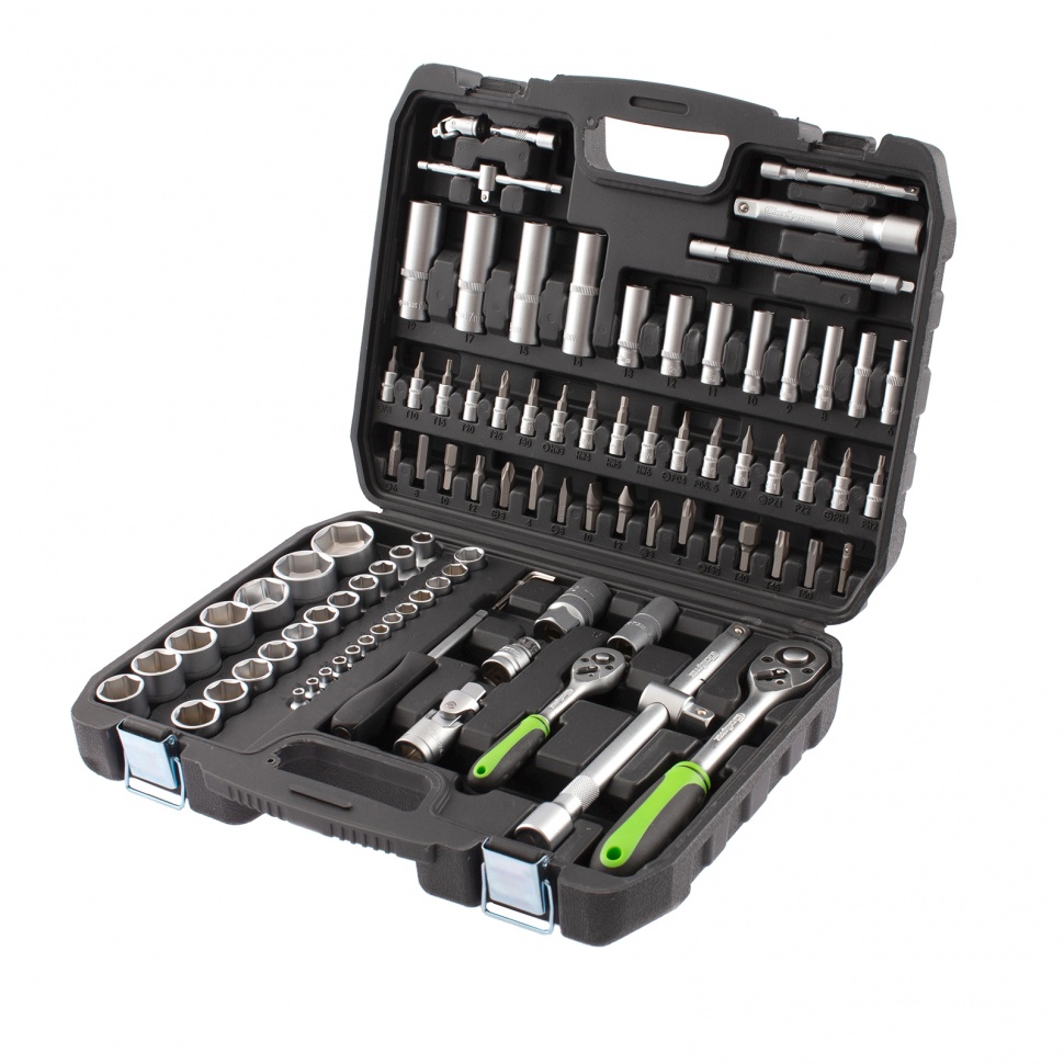 Набор инструмента 94 предмета, 1/2", 1/4" Сибртех (13499)