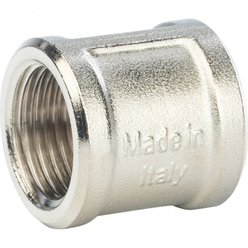 Муфта резьбовая 1/2" ВР никель STOUT