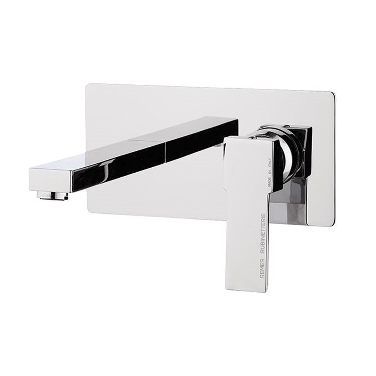 Смеситель для умывальника "qubika" q15 настенный встраиваемый (1/3) "remer"