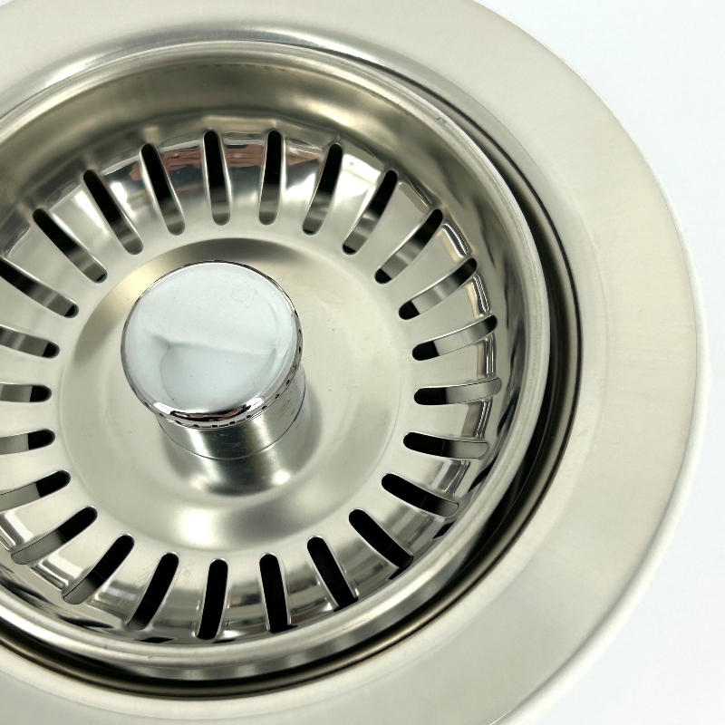 Выпуск McALPINE 113 мм нерж. решетка с фильтр. пробкой, H=81,5 мм, выход 1 1/2", хром