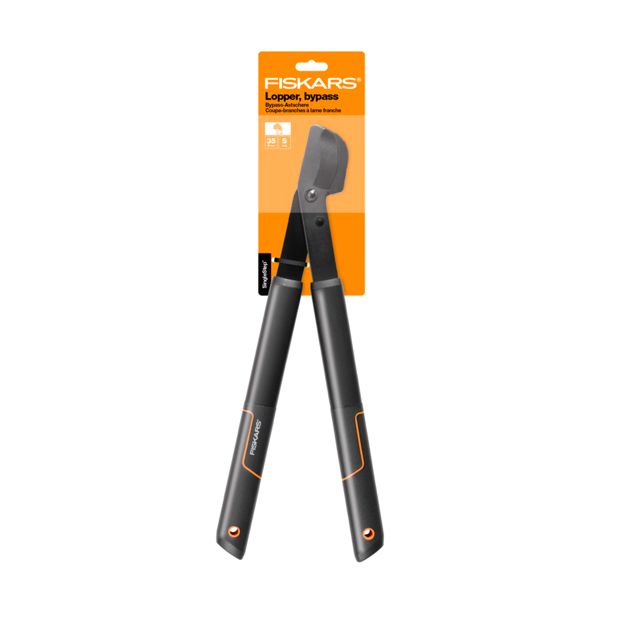 Сучкорез плоскостной малый "singlestep" l28 (1/4) "fiskars" 1001432