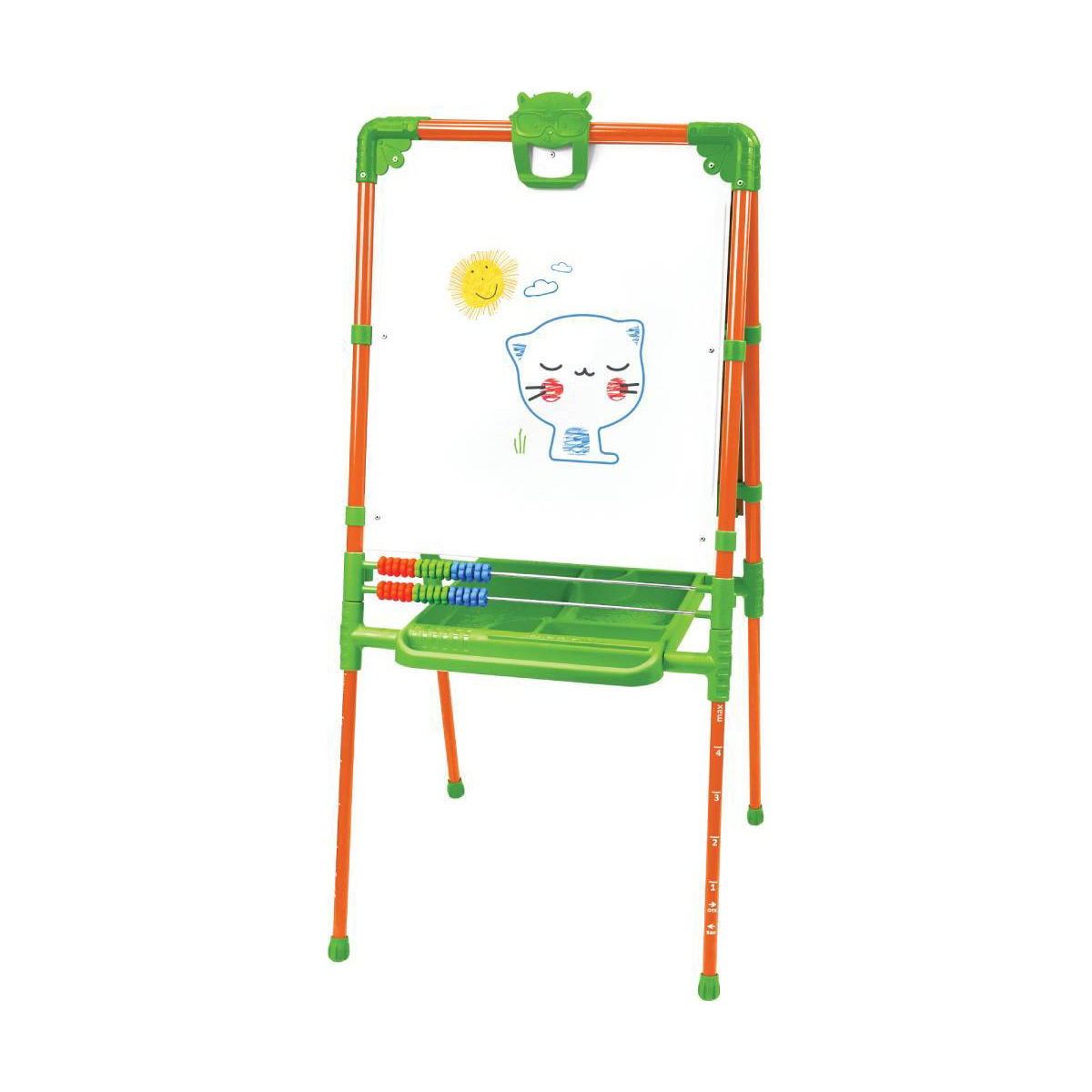 Мольберт детский двустор. с пеналом м2л/о2 (оранжевый) (1) "ника"