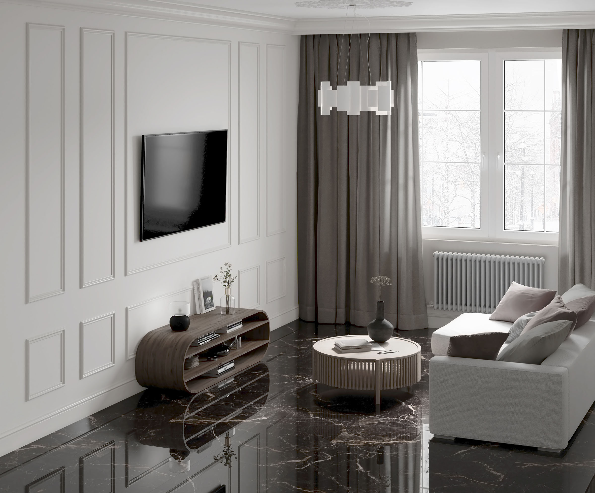 Xtreme nero керамогранит полированный 60x120