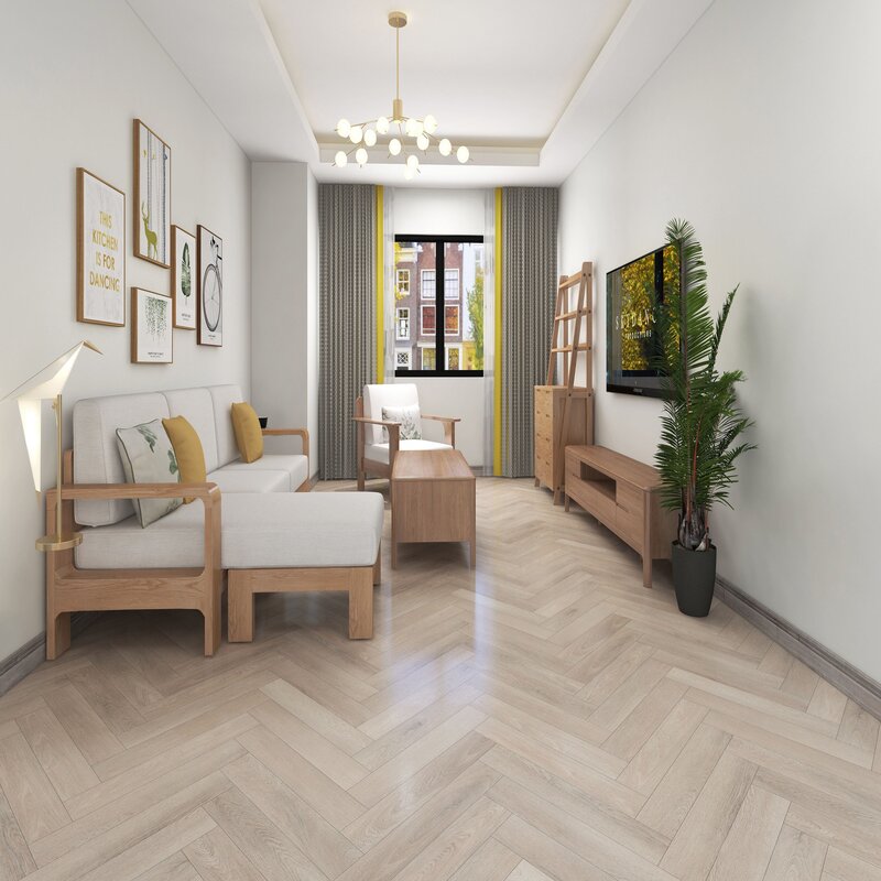 SPC Ламинат Hoi Lock Flooring Herringbone Shanghai 3033008SH Фарфор (A)