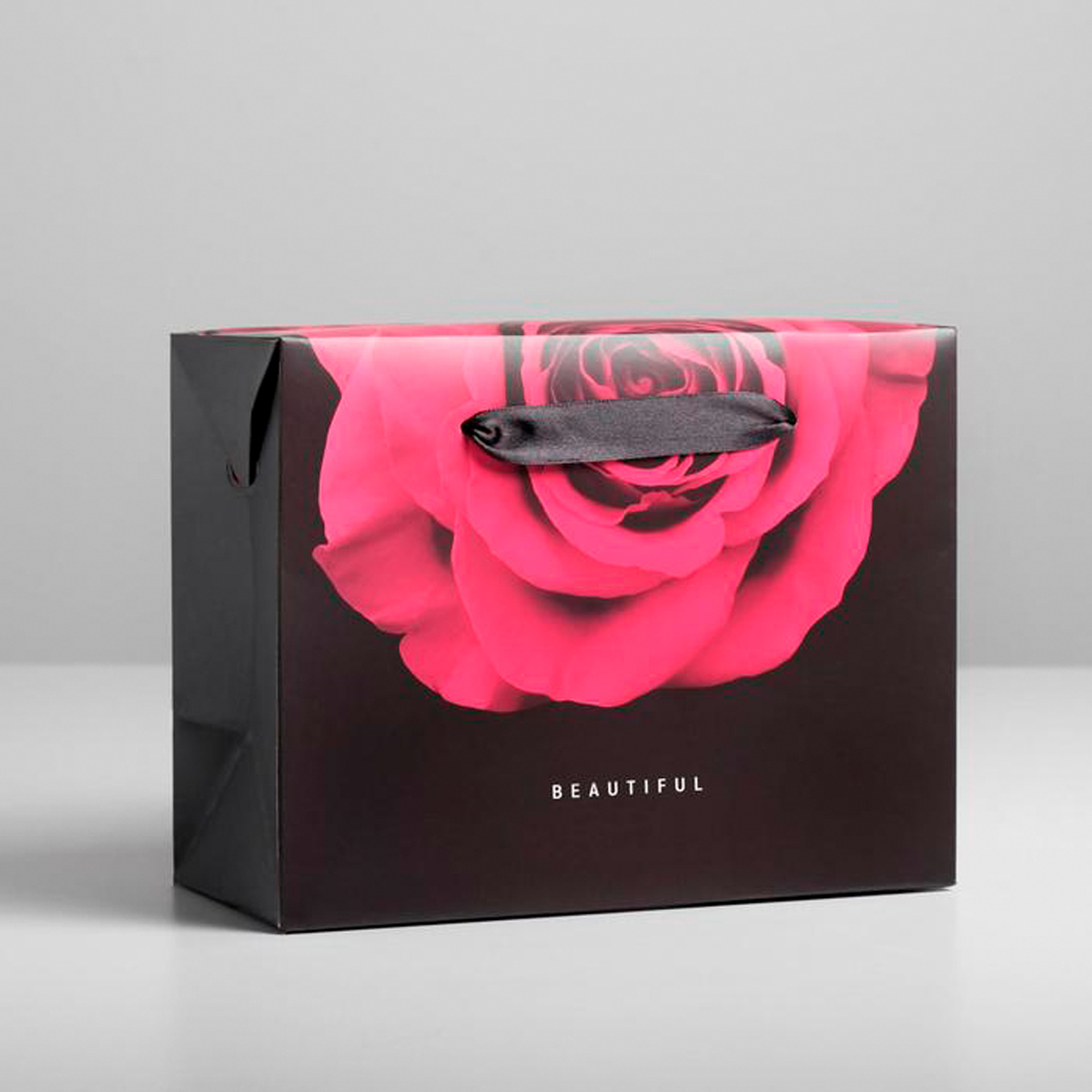 Пакет-коробка подарочный "beautiful" 23*18*11 см (1/334) "дарите счастье" 3929645