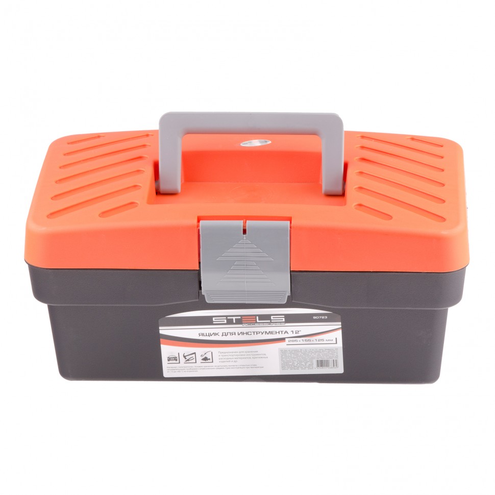 Ящик для инструмента 12", 285 х 155 х 125 мм, пластик, Stels (90723)
