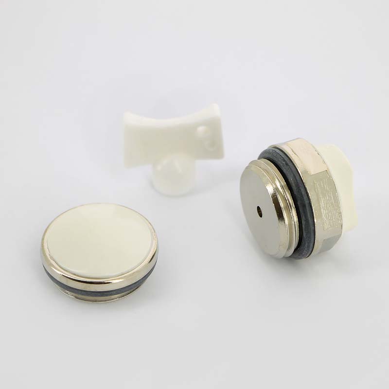 Комплект для подключения радиатора UNI-FITT 1"х1/2" RAL9016