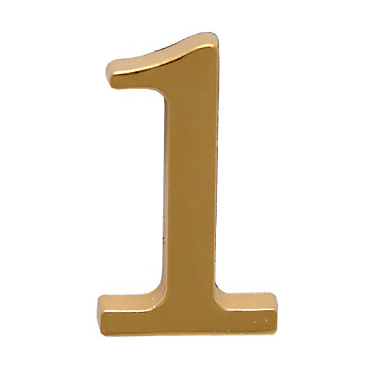 Цифра дверная на клеевой основе "1" золото (20/600) "аллюр"