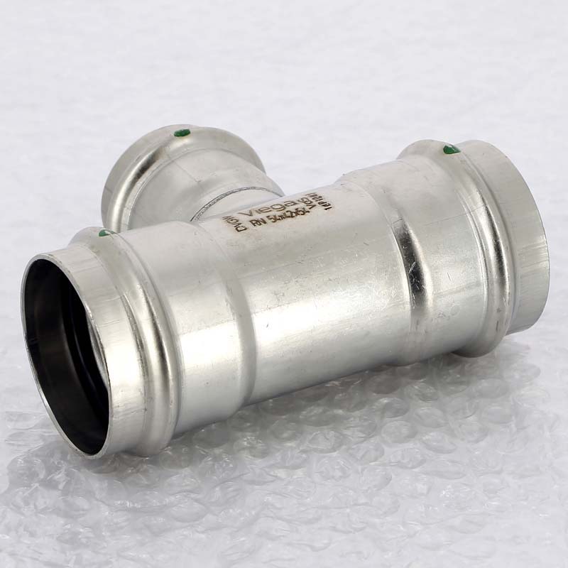 Тройник пресс 54х42х54 нержавеющая сталь Sanpress Inox VIEGA