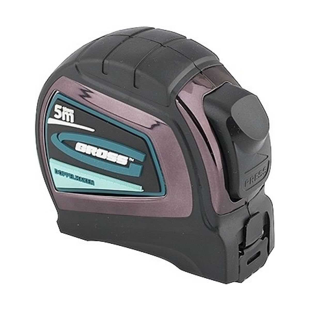 Рулетка "doppelhaken" одностор. зацеп, нейлон, двустор. шкала 5 м/19 мм (1/96) "gross"