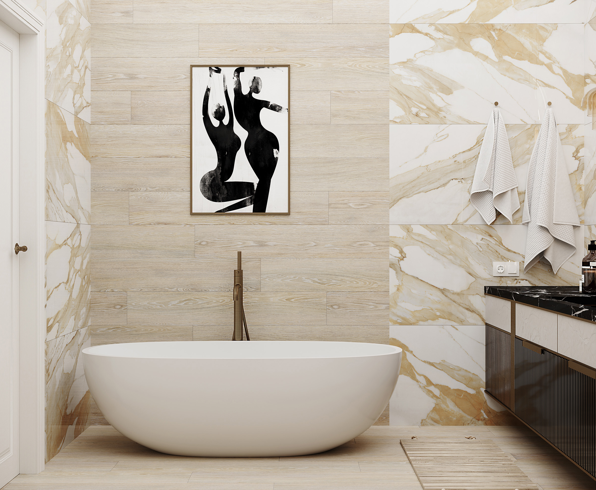 Royal statuario керамогранит полированный 60x120