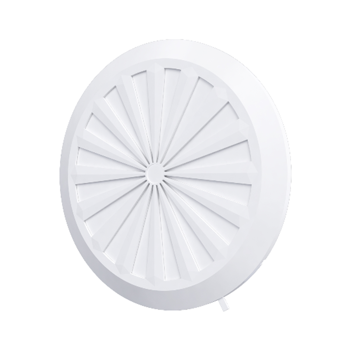 Решетка вентиляц. регулируемая d90-160 мм с фланцем d180 пласт. (1/18) "эра"  10rku