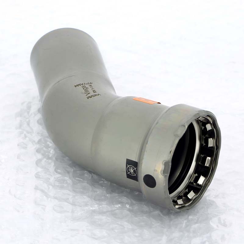 Угол-вставка 45 град. пресс оцинкованная сталь Megapress VIEGA 1"1/4