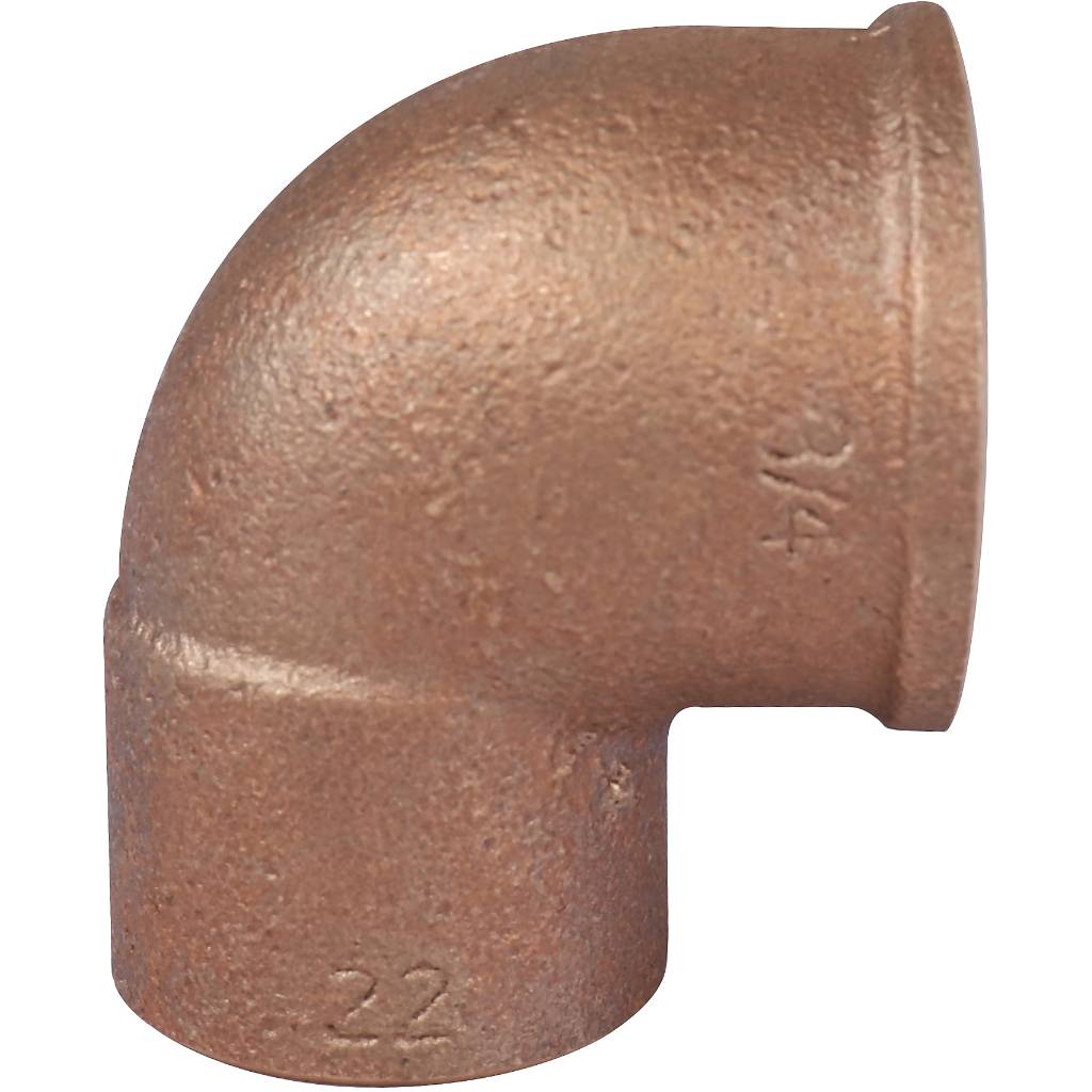 Угол переходной 22x3/4" (ВР) SANHA под пайку бронзовый 140902234