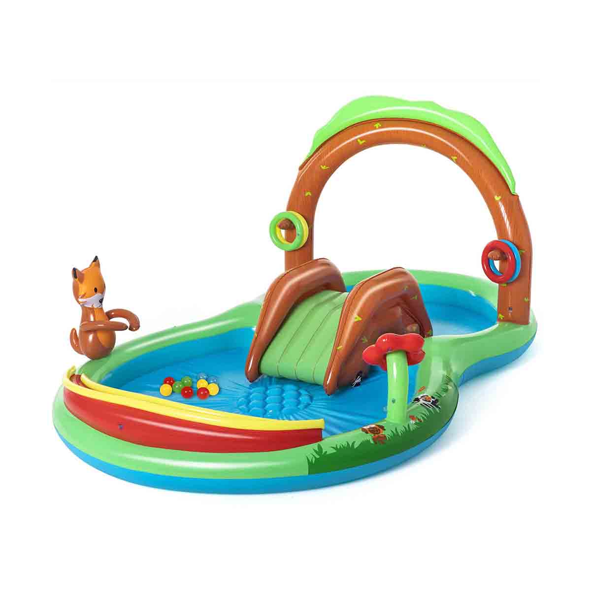 Бассейн надувной игровой "playing woods" 295 х 199 х 130 см, 325 л (1/2) "bestway" 53093