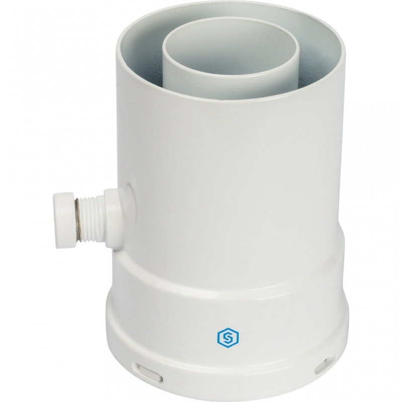 Труба дымохода 60 х 100 вертикальная, с конденсатосборником STOUT