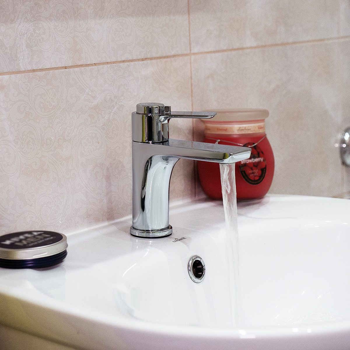 Смеситель для умывальника  rs50-11  термостат. монолитный (1/12) "rossinka"