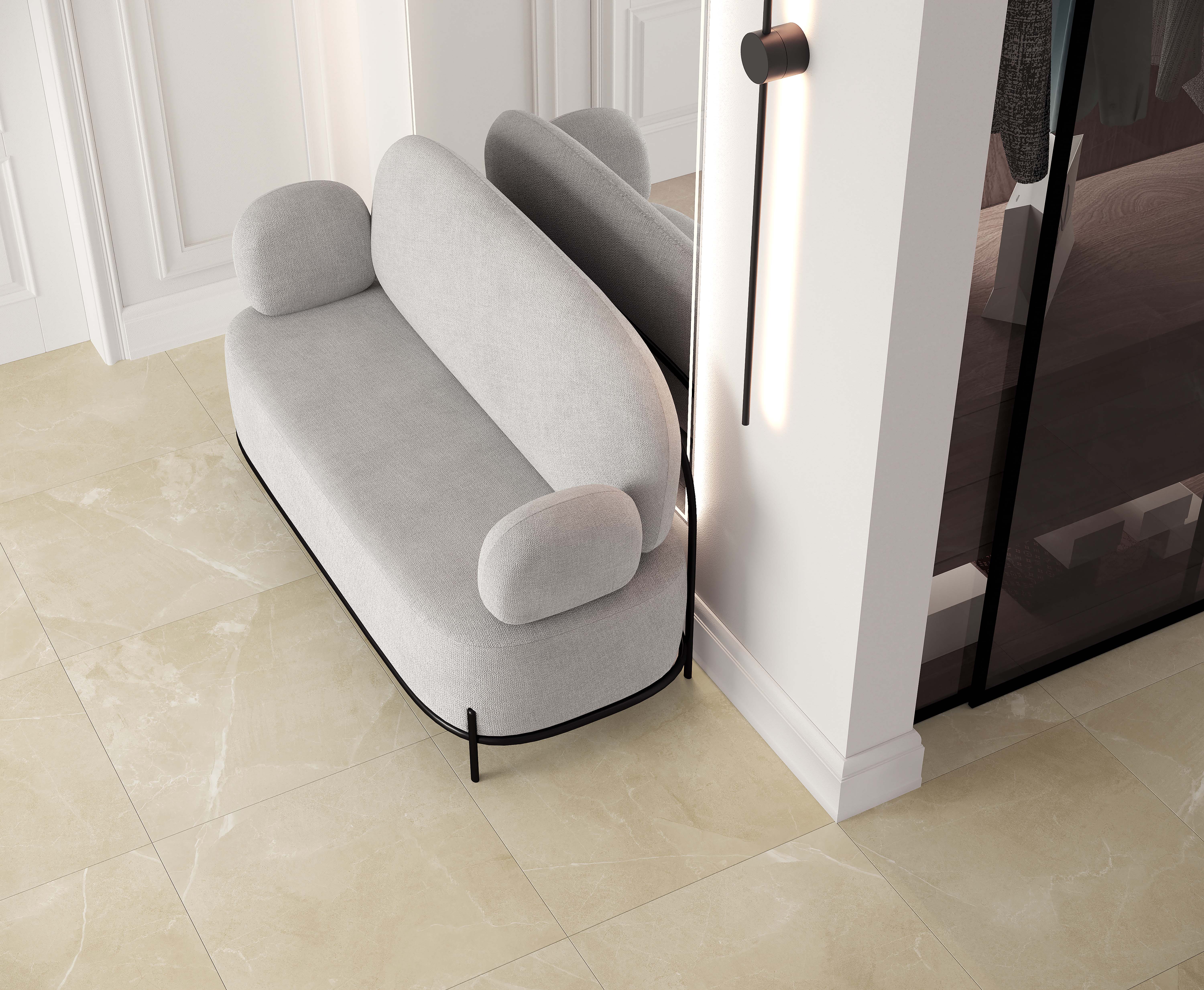 Optima crema керамогранит кремовый матовый 60x60