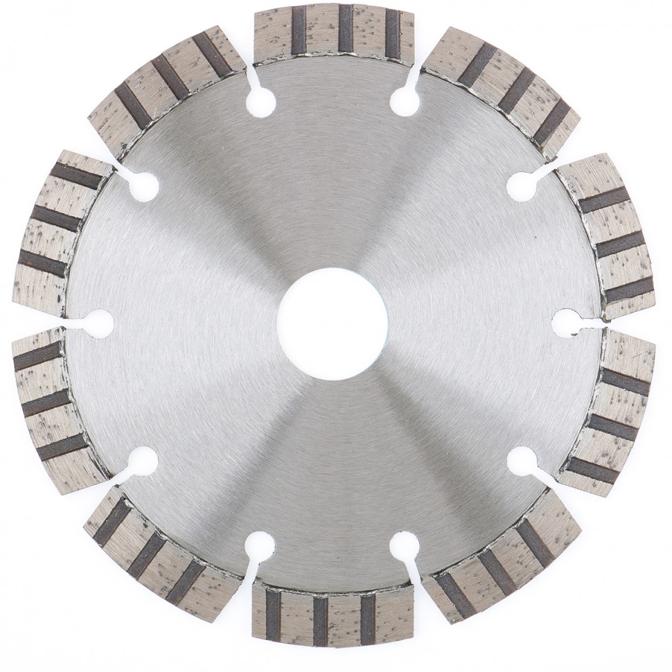 Диск алмазный, 125 х 22.2 мм, лазерная приварка турбо-сегментов, сухая резка Gross (730037)