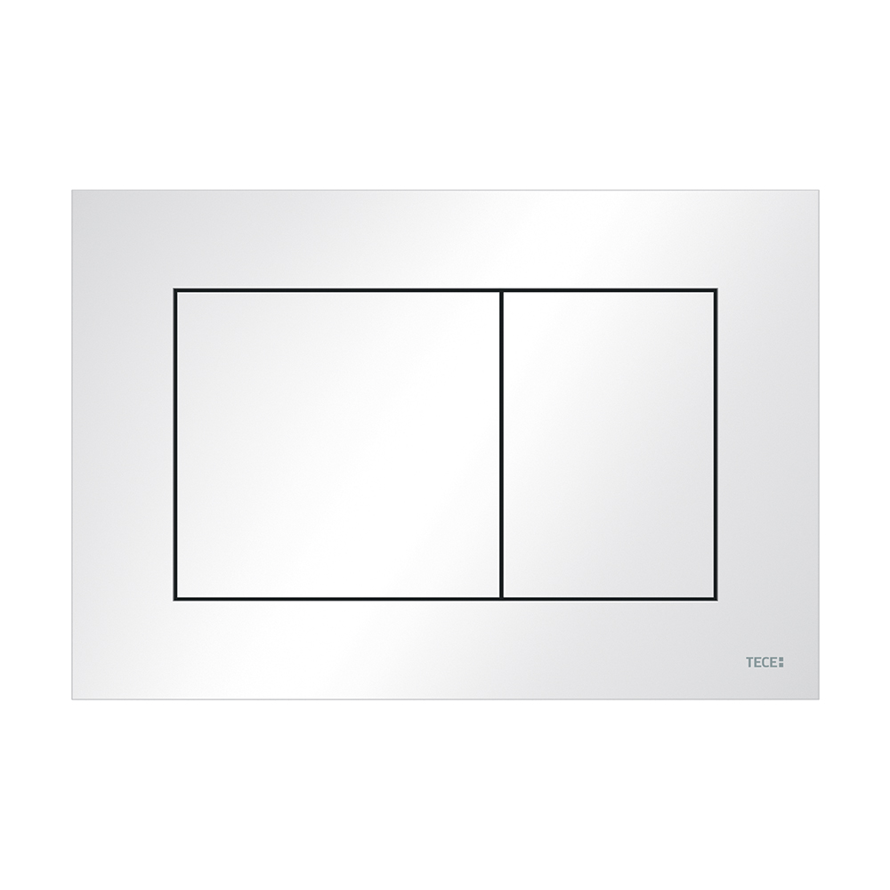 Пластиковая панель смыва TECEnow белая антибакт покрытие для инсталляции унитаза 150 x 220 x 5 мм