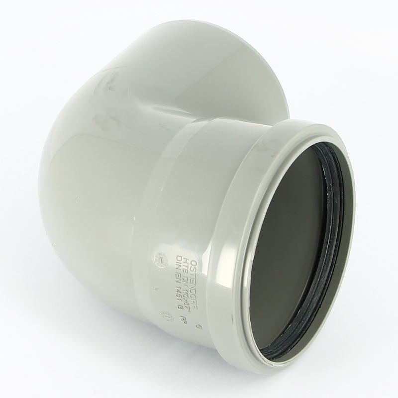 Отвод однораструбный 110 х 87° OSTENDORF HTB для канализации