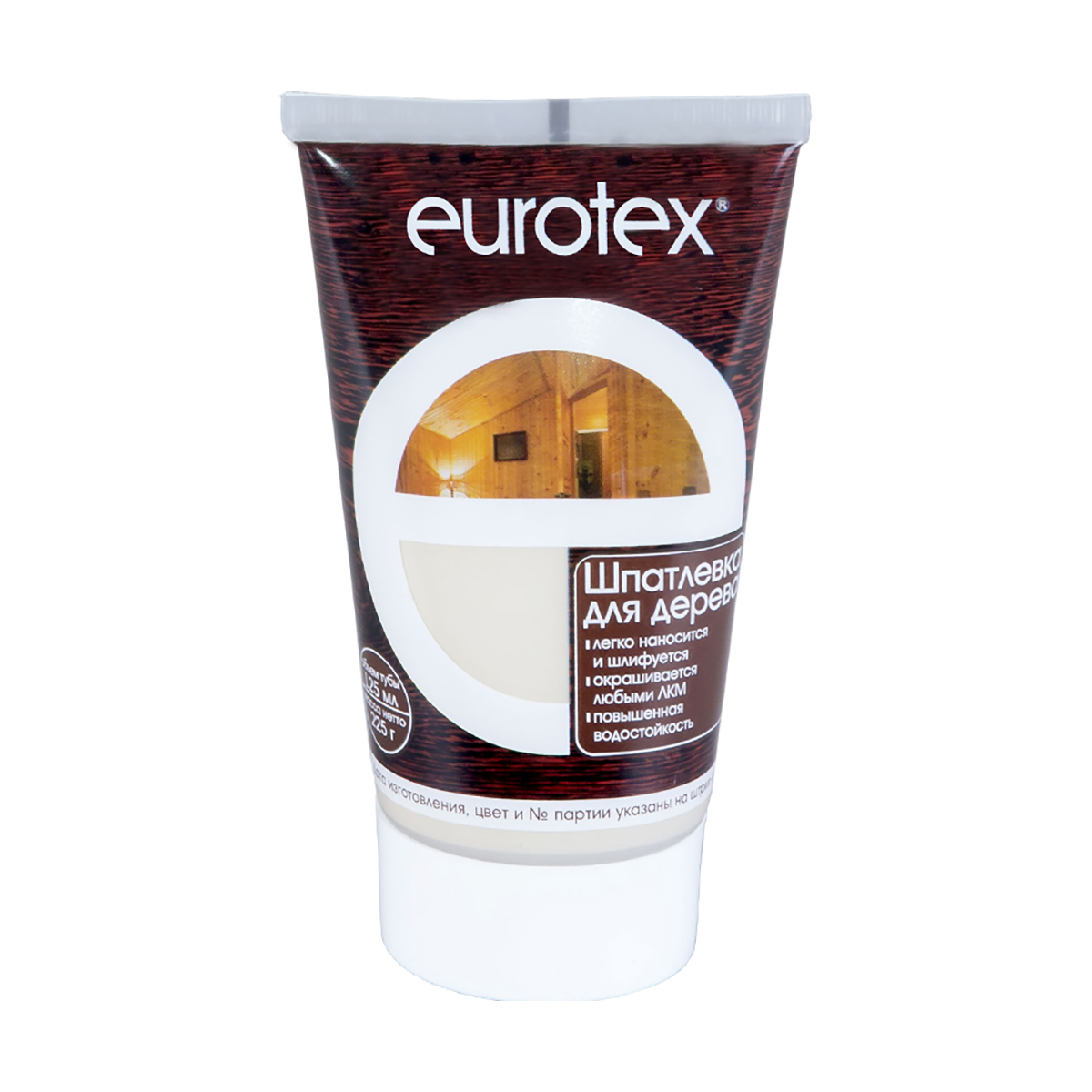 Шпатлевка по дереву "евротекс" орех 0,225 кг (12) "рогнеда"