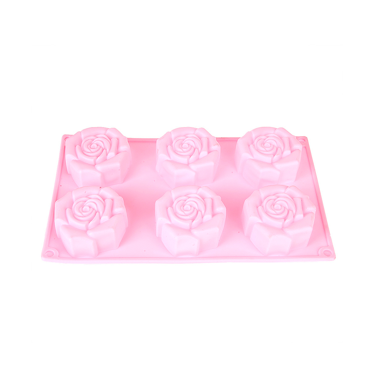 Форма для выпечки силикон. "роза" 6 ячеек d=7 см, 28,5*17*4 см (1/144) "nouvelle daily" 9902611