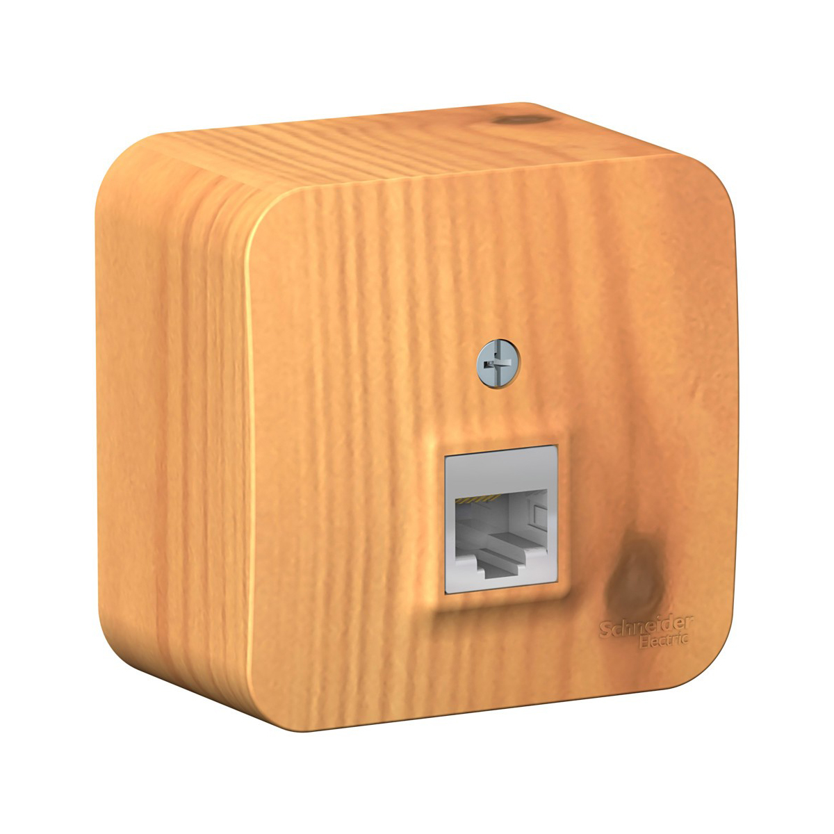 Розетка компьютерная открыт. уст. "blanca" 1 местн. rj45, ясень (1/12/24) "schneider"